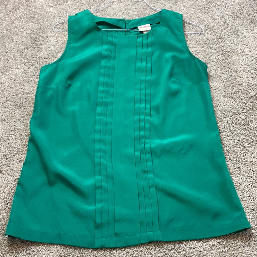 Merona Green Shell Top